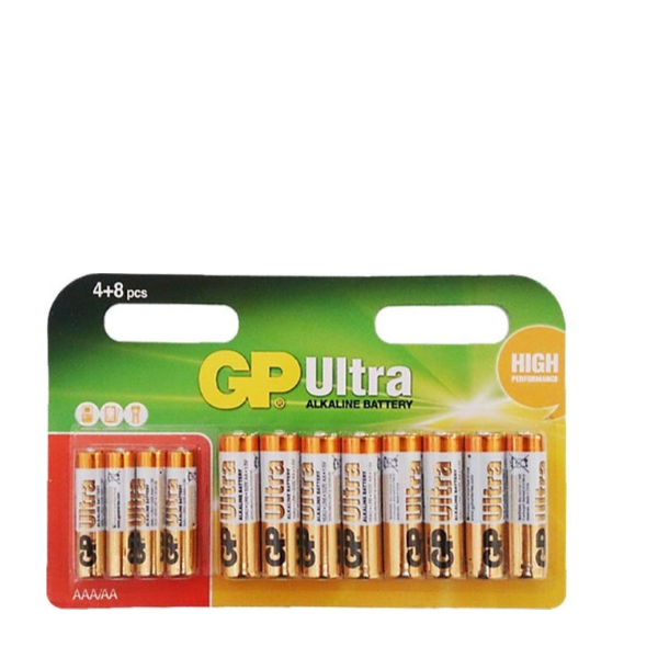ΜΠΑΤΑΡΙΕΣ GP ULTRA ALKALINE 4AAA+8ΑΑ    BLISTER 12TEM